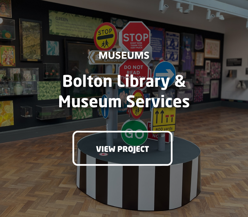 Sustainable, engaging & interactive exhibitions for Bolton Library & Museum