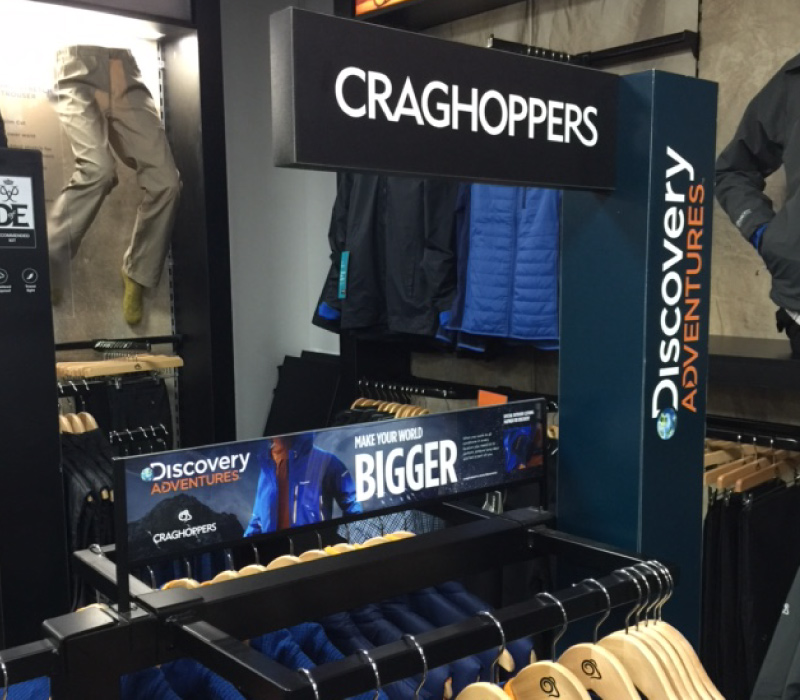 Craghoppers Signage & Branding Launches | Impression Ltd, Bolton