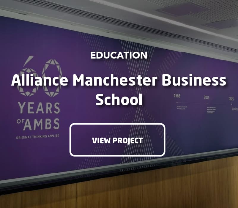 Internal branding for Alliance Manchester Business School
