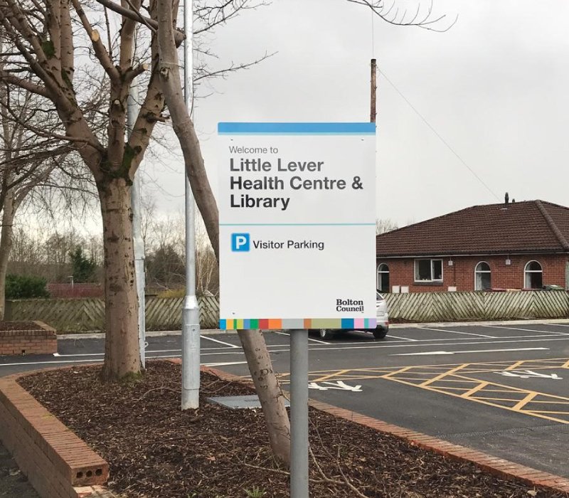 Little Lever Health Centre & Library | Signage & Graphics | Impression, Bolton