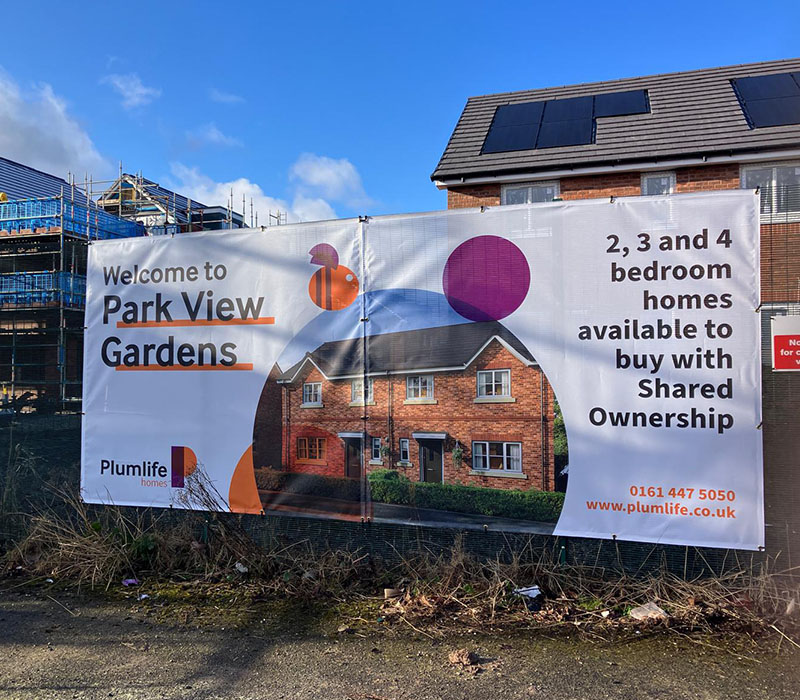 Construction site hoardings by Impression