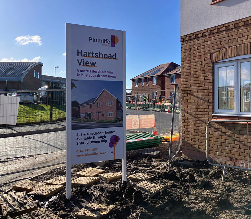 Bespoke external signage printed and installed by Impression