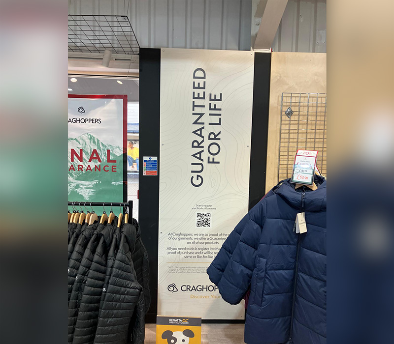 Bespoke, branded large wall graphic printed and installed by Impression