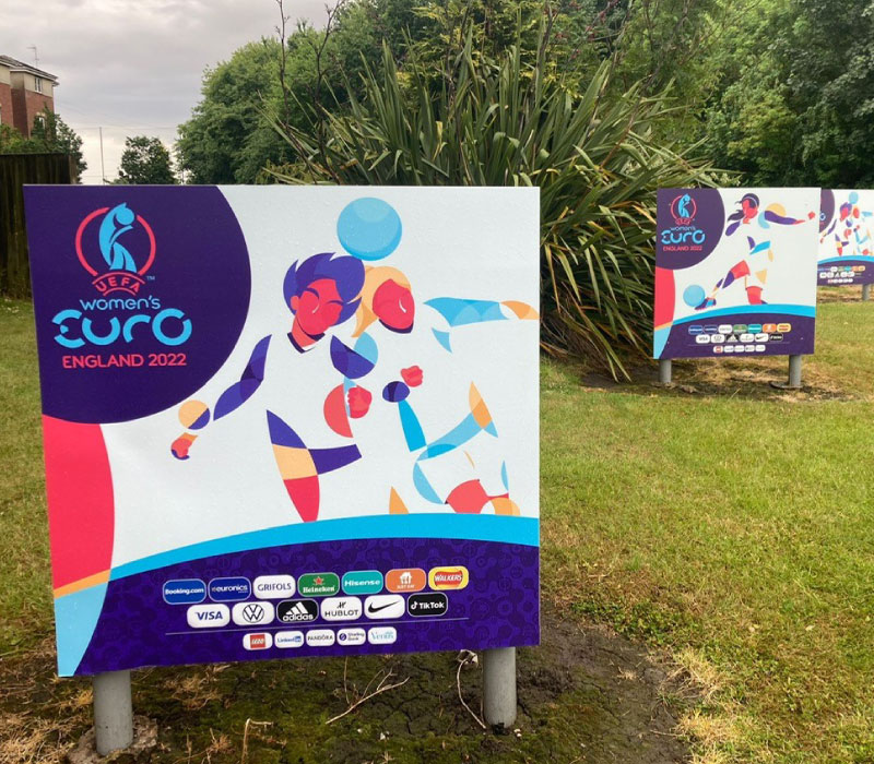 External Ground Mounted Sign | Women's Euros 2022