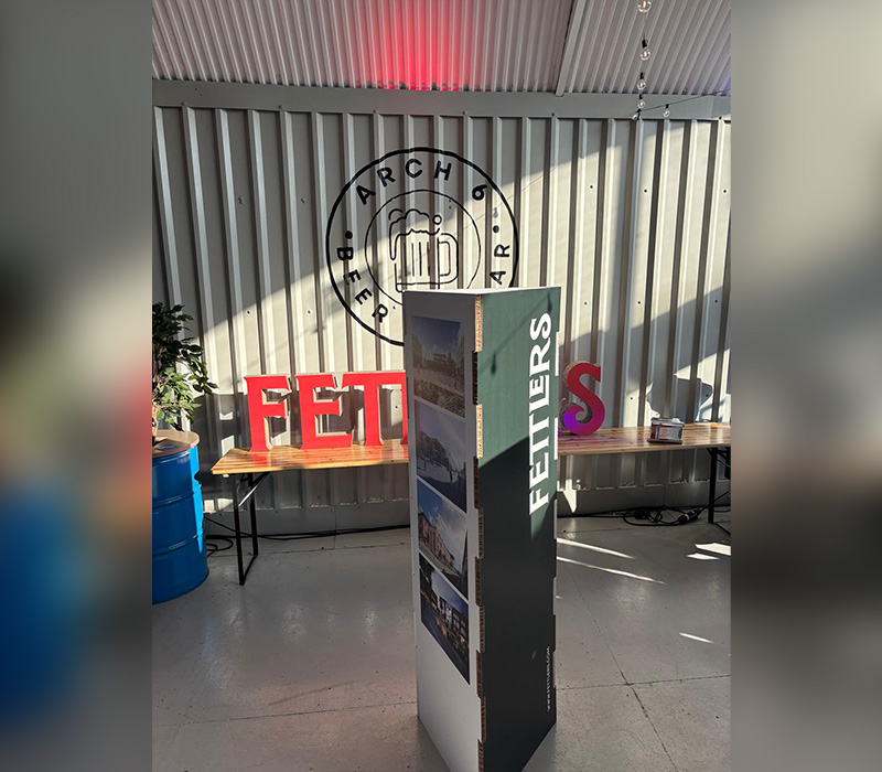 Informative display stands created by Impression