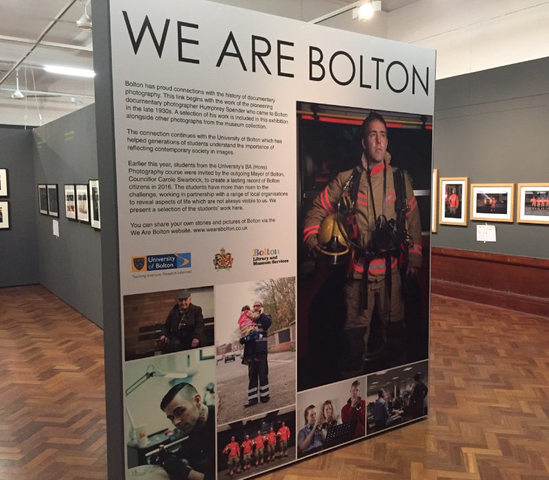 Informative large format graphic for Bolton Museum, printed & installed by Impression, Bolton
