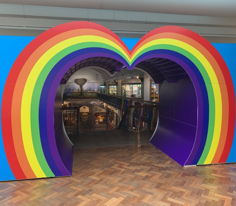 Bespoke archway prop produced by Impression & displayed in Bolton Museum, Greater Manchester