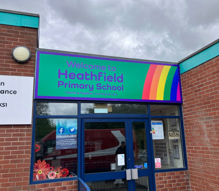 External Signage installed by Impression, Greater Manchester for primary school