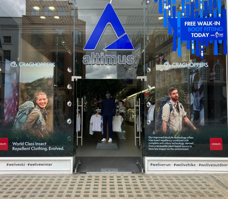 Photo of major retail campaign shopfront graphics ordered via ImPrint on demand print service
