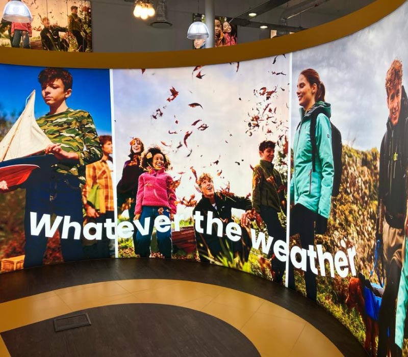 Photo of LED printed display for a Major UK retailer ordered via ImPrint on demand print service