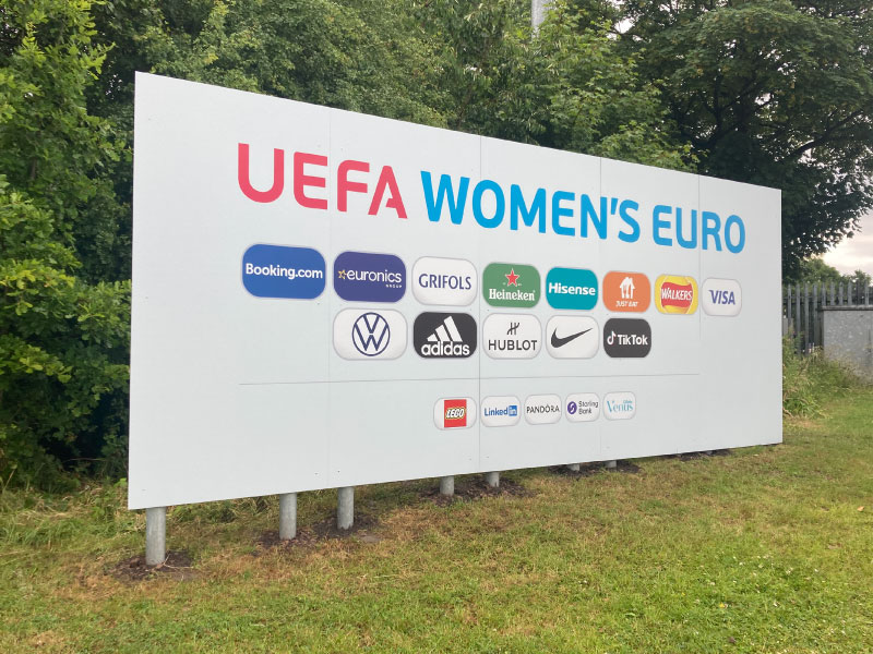 Wigan and Trafford Councill | Signage and Installation for Euros 2022 | Impression, Bolton