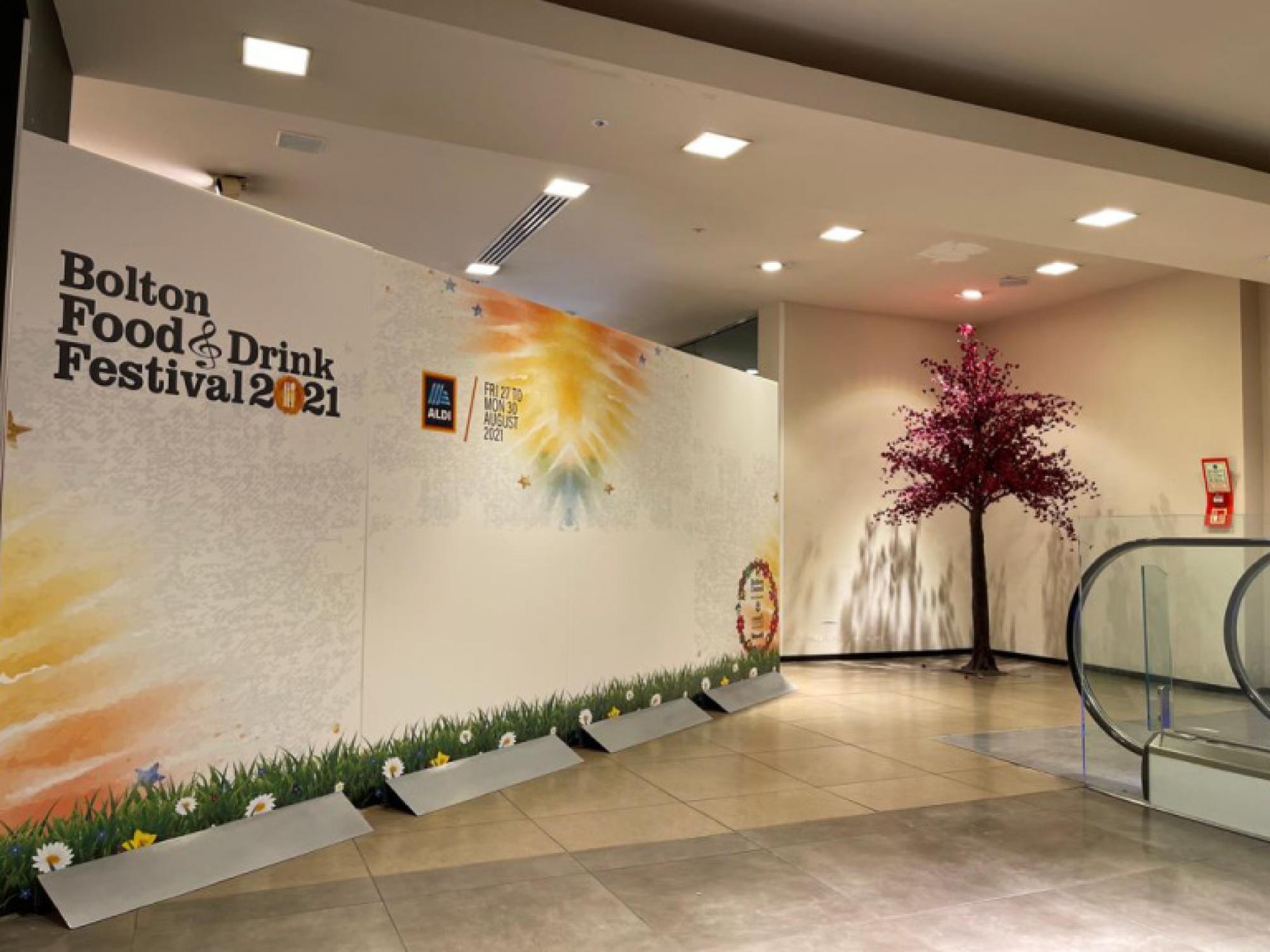 Impression's large format graphics, print, signage & unique props brought all the fun of the seaside to Bolton Food & Drink Festival 2021!