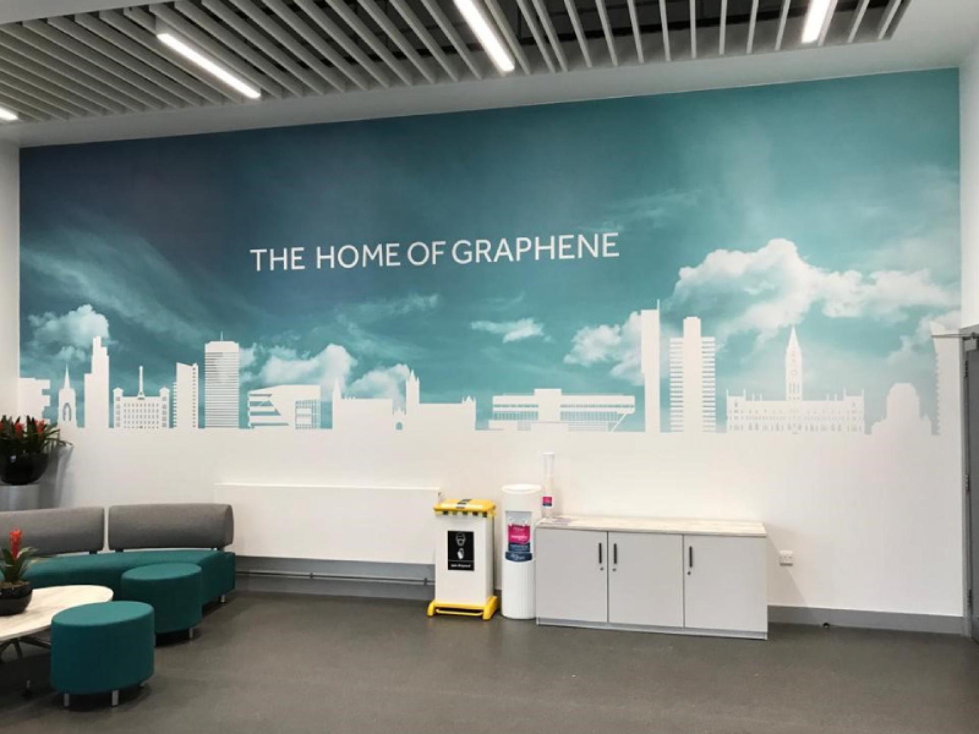 Impression installs large format graphics & custom wallpapers at the University of Manchester's Masdar Building