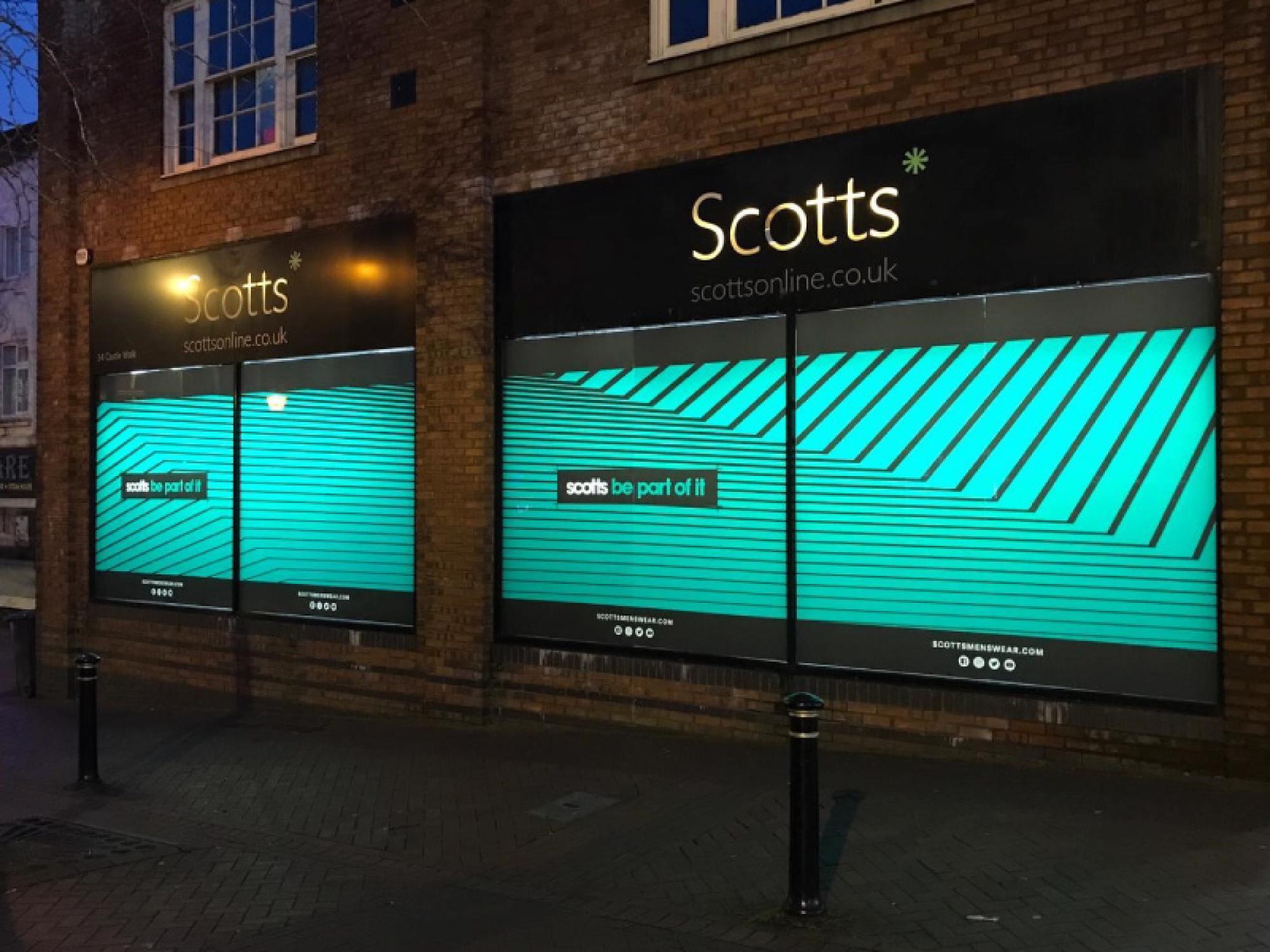 Retail graphics installation in Manchester for high-street retailers to kick-start trade in 2022