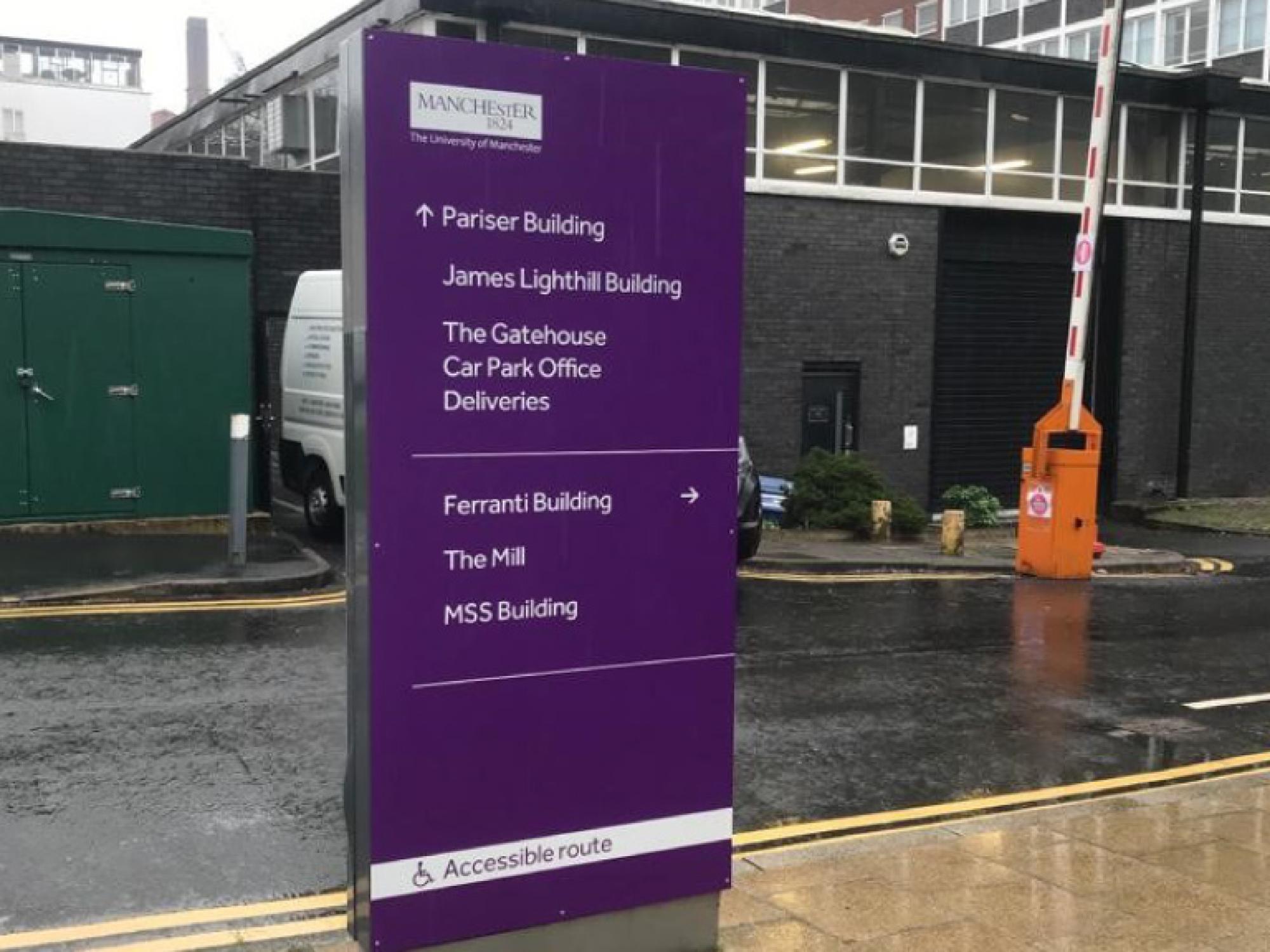 Signage & graphics for universities in Manchester by Impression, Bolton, Gtr Manchester