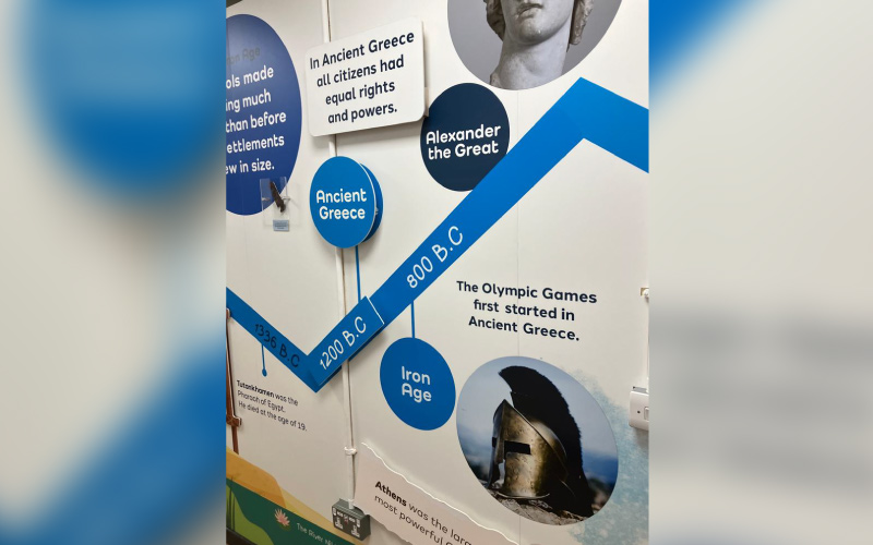 School signage project for local greater manchester school