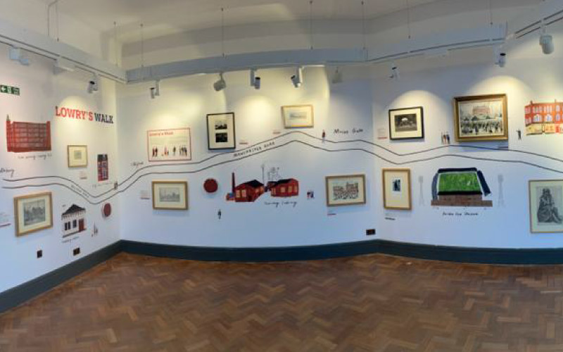 Lucia Vintis Lowrys Walk illustrations installed and completed graphics displays and signage