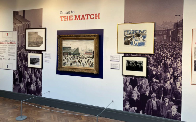 LS Lowrys Going to the Match painting at the centre of Bolton Museums new exhibition