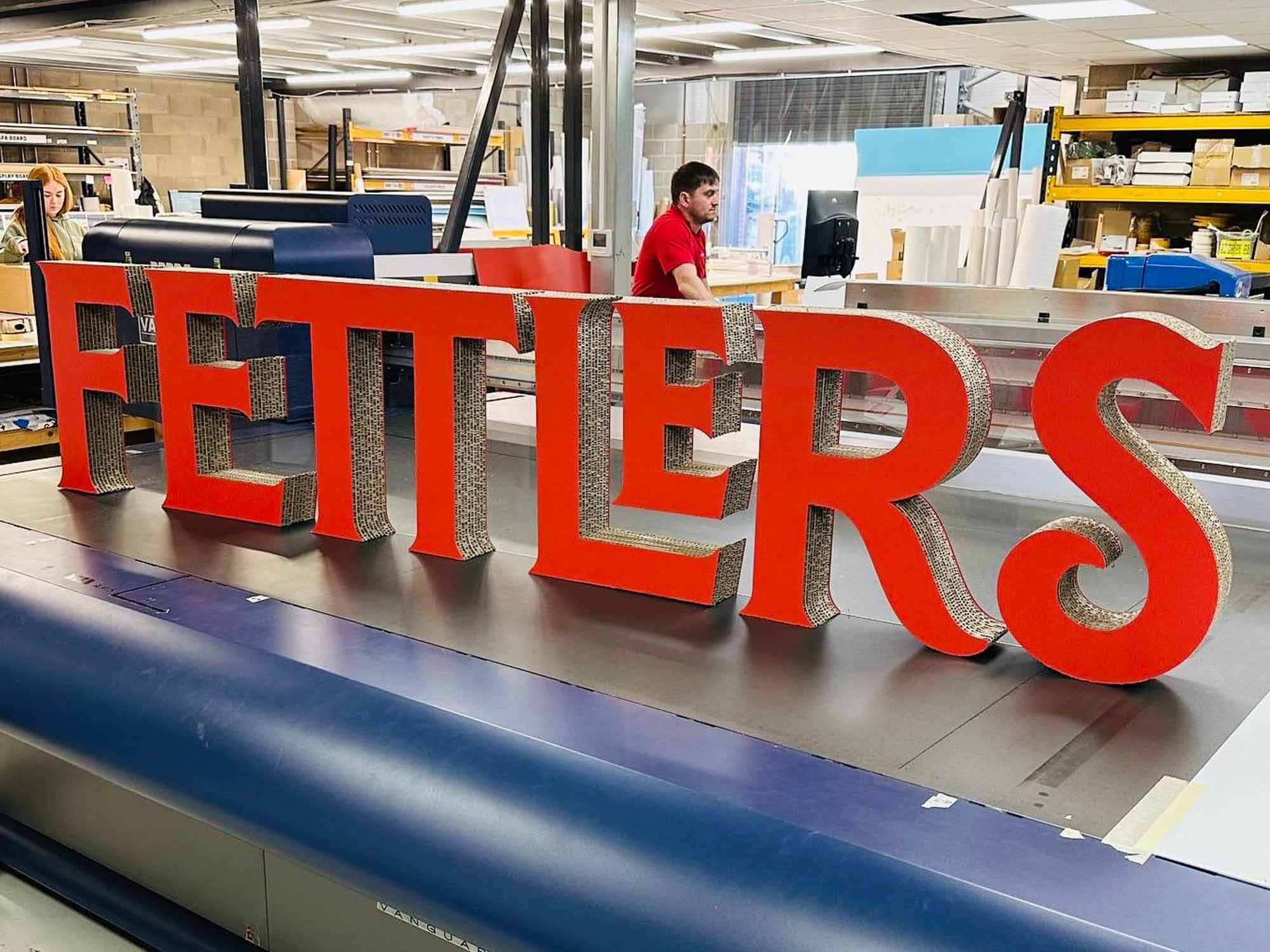 Bespoke props in line with the new brand visuals created by Impression 