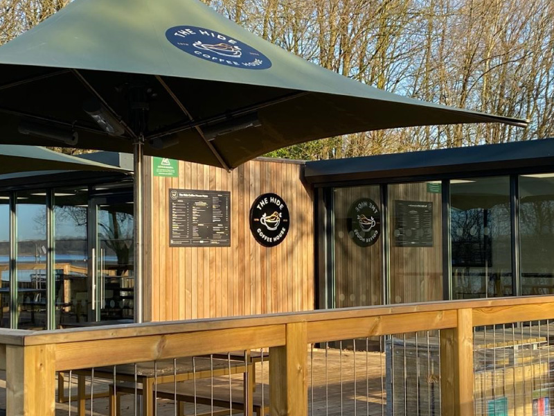 The Hides branding and menu signage installed by Impression 