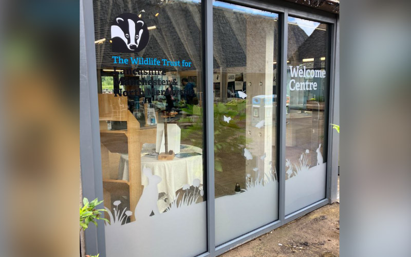 Window graphics printed and installed by Impression Bolton
